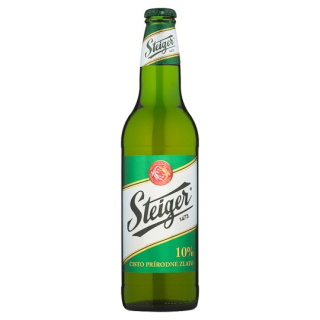 Steiger Pivo výčapné 10% svetlé 0,5 l