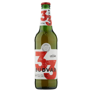 Budvar 33 pivo svetlý ležiak 0,5 l