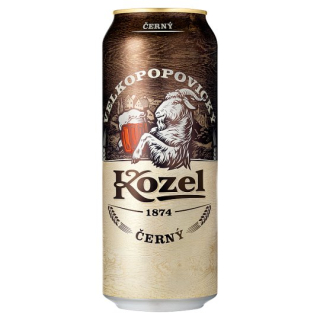 Velkopopovický Kozel Čierny pivo konzumné tmavé 500 ml