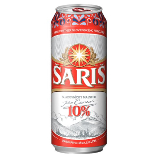 Šariš 10% pivo výčapné svetlé 500 ml