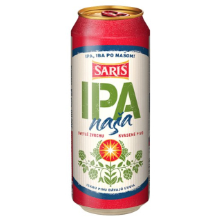  Šariš Naša IPA svetlé zvrchu kvasené pivo 500 ml