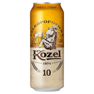 Velkopopovický Kozel 10 pivo výčapné svetlé 500 ml